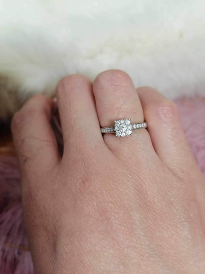 Cocktail Diamond Engagement Ring