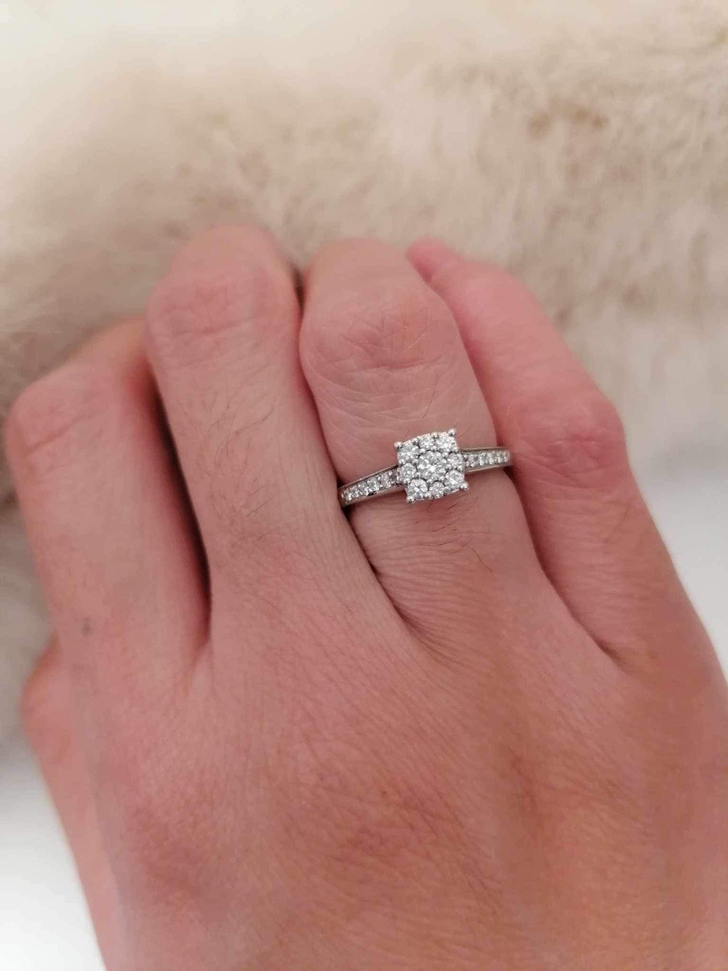 Cocktail Diamond Engagement Ring