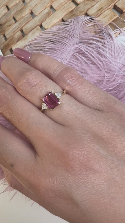 Pink Tourmaline Ring