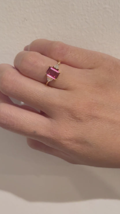 Pink Tourmaline Ring