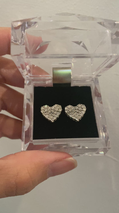 Suzy Heart Diamond Earrings